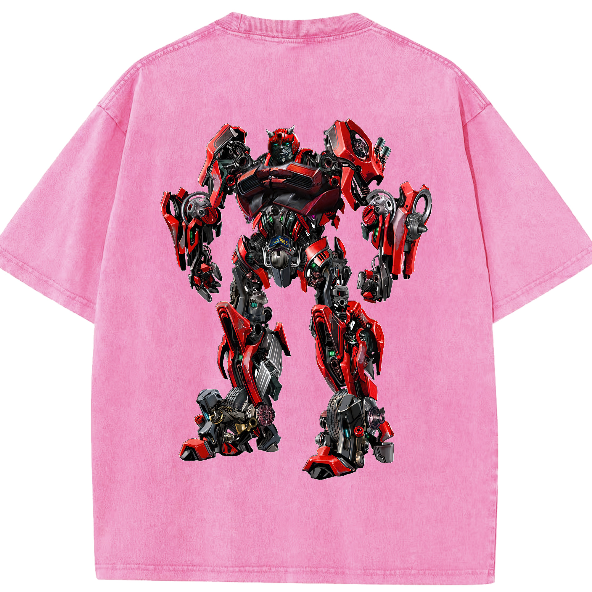 （画像用） Transformers トランスフォーマー 綿100% ヴィンテージ風 半袖Tシャツ（背面プリント）
